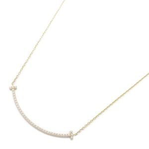 Tiffany T Smile Small Diamond Necklace Yellow Gold Diamond